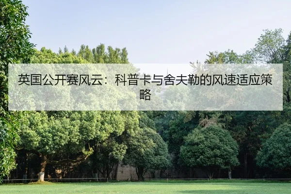 英国公开赛风云：科普卡与舍夫勒的风速适应策略